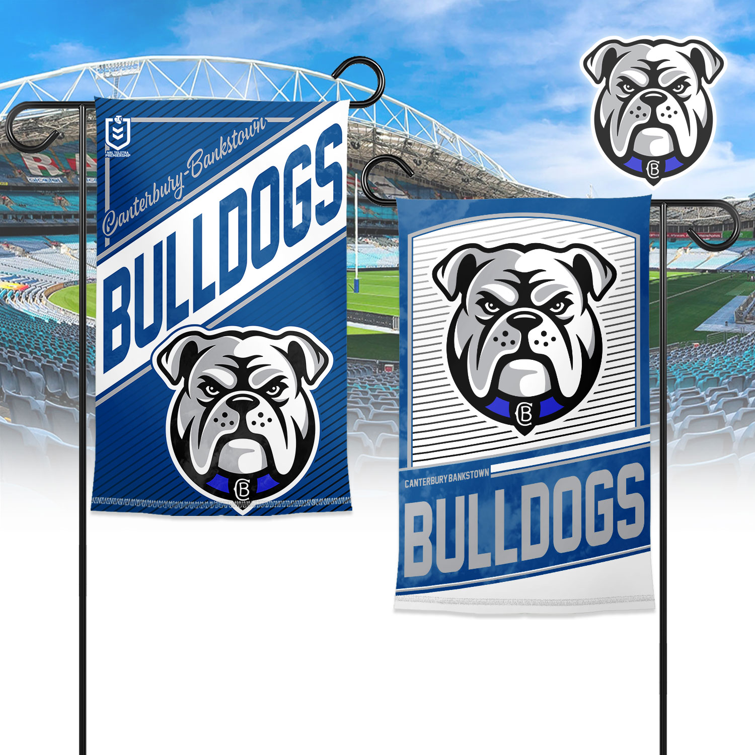 Auspiritmerch Canterbury-Bankstown Bulldogs Garden Flag Gift For Fans