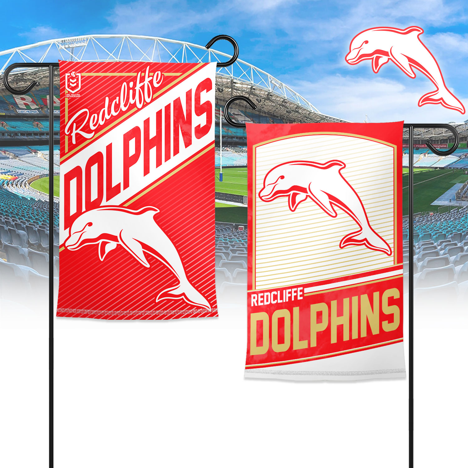 Auspiritmerch Dolphins Garden Flag Gift For Fans