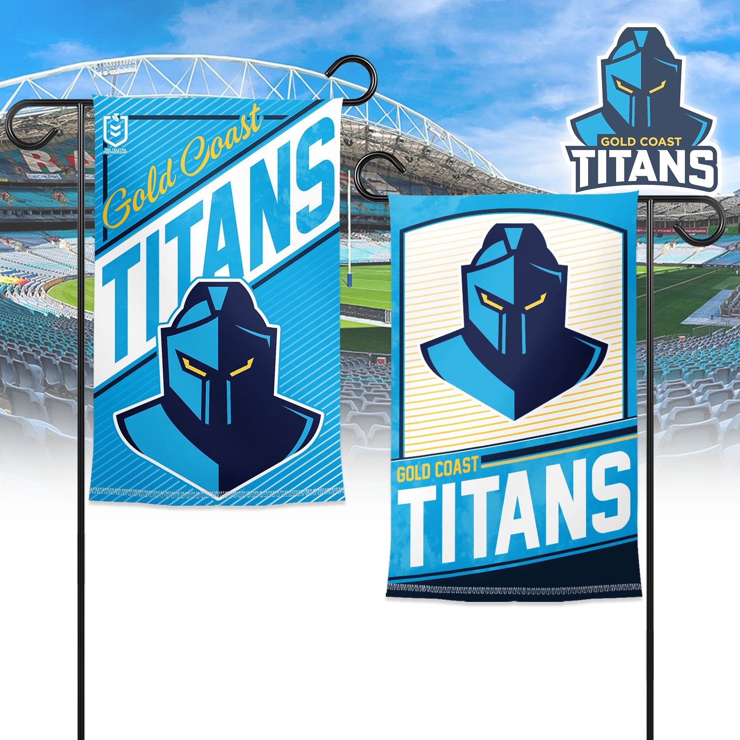 Auspiritmerch Gold Coast Titans Garden Flag Gift For Fans