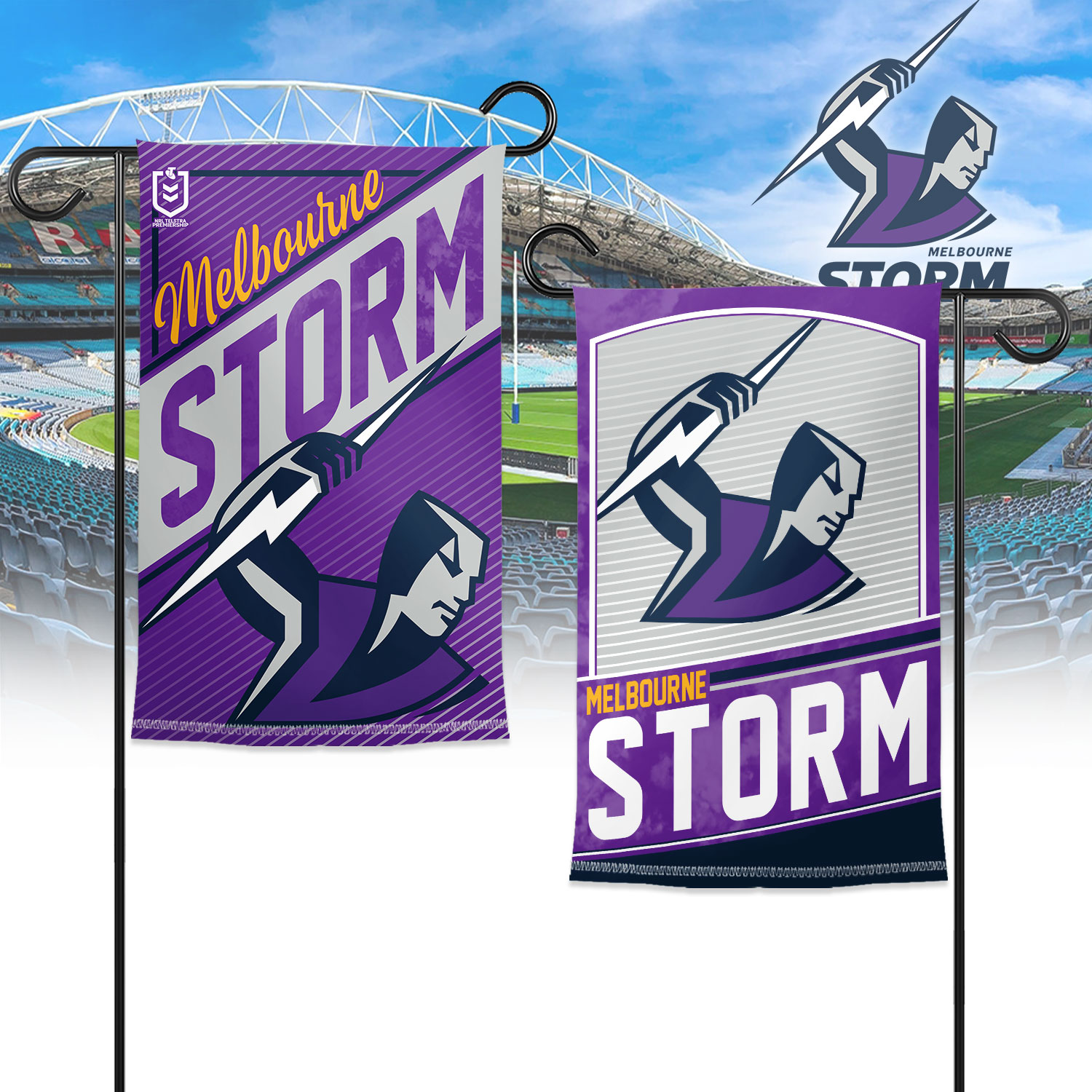 Auspiritmerch Melbourne Storm Garden Flag Gift For Fans