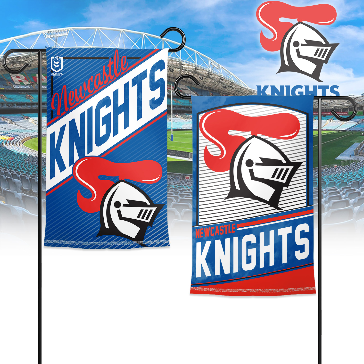 Auspiritmerch Newcastle Knights Garden Flag Gift For Fans