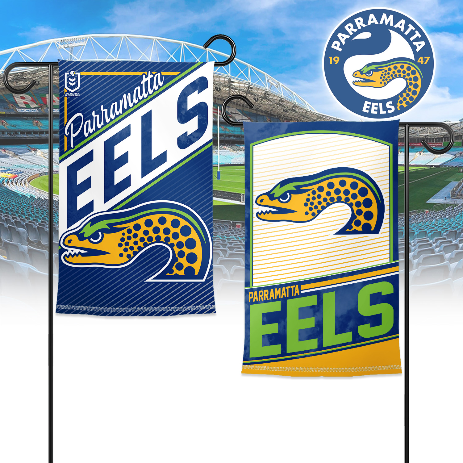Auspiritmerch Parramatta Eels Garden Flag Gift For Fans