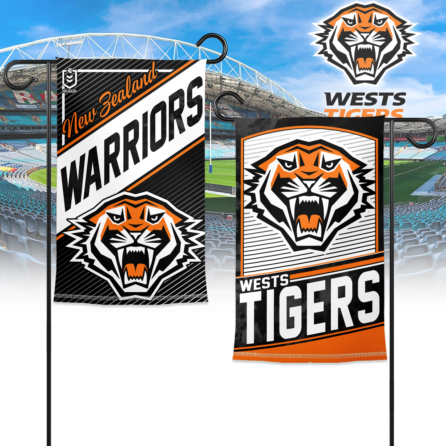 Auspiritmerch Wests Tigers Garden Flag Gift For Fans