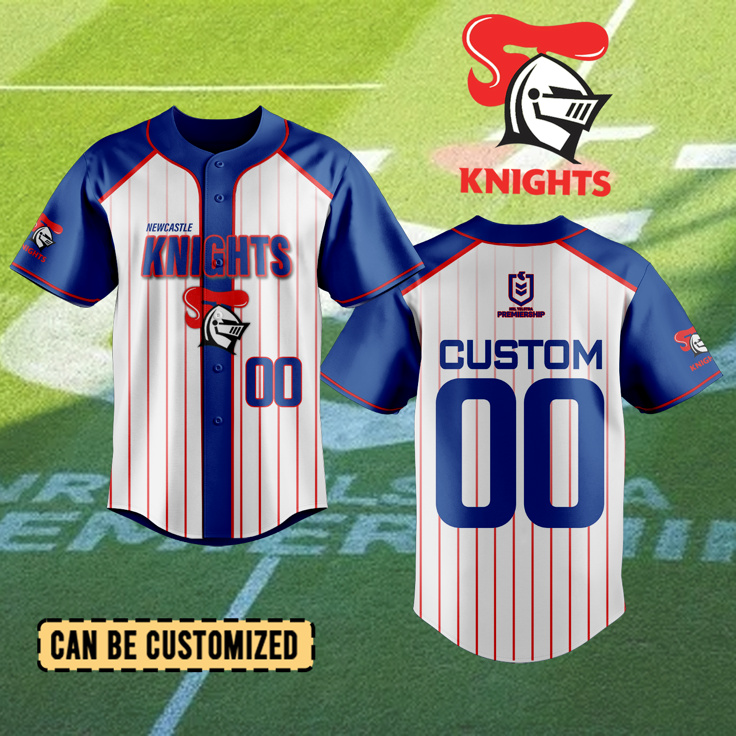 Auspiritmerch Newcastle Knights Personalized Baseball Jersey Gifts For Fans
