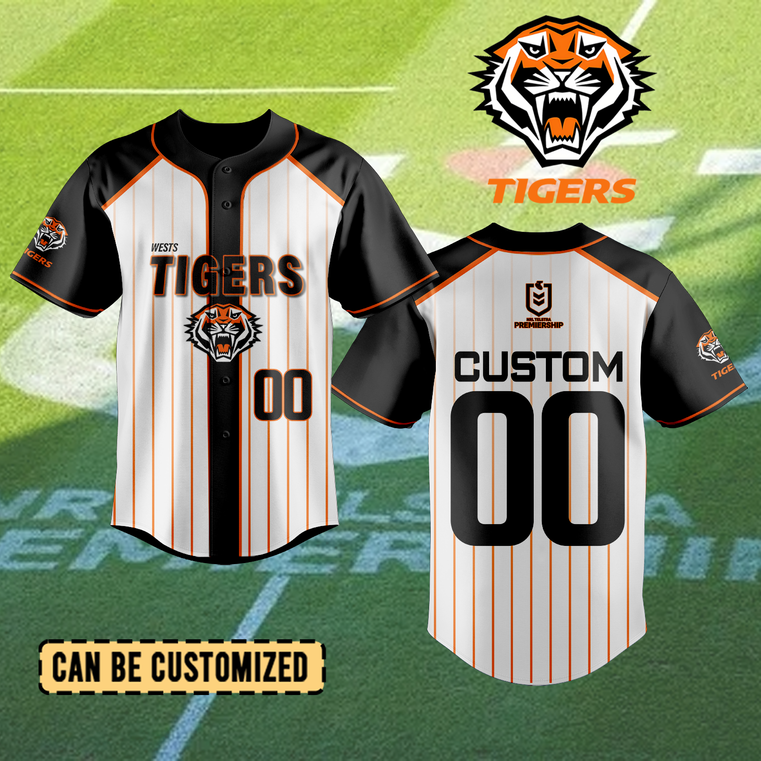 Auspiritmerch Wests Tigers Personalized Baseball Jersey Gifts For Fans