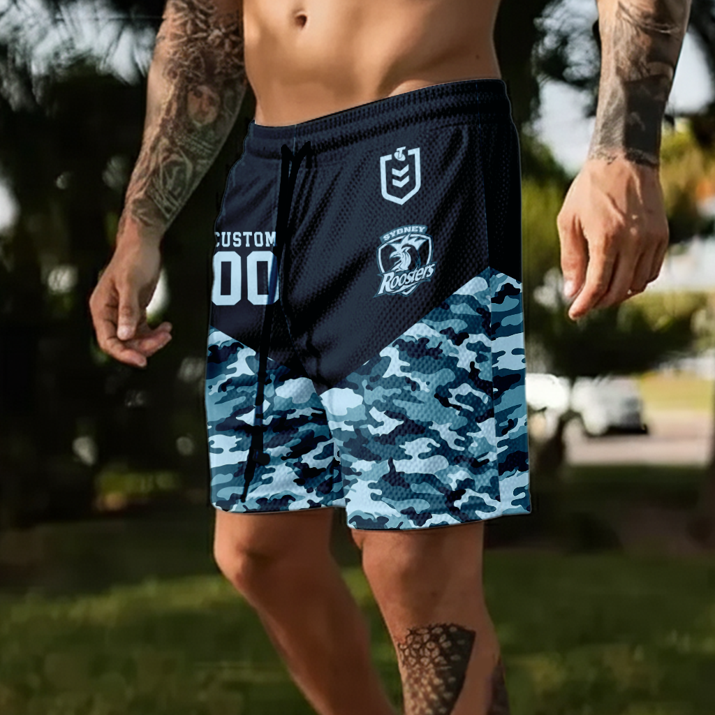 Auspiritmerch Sydney Roosters Personalized Short Pants Gift For Fans