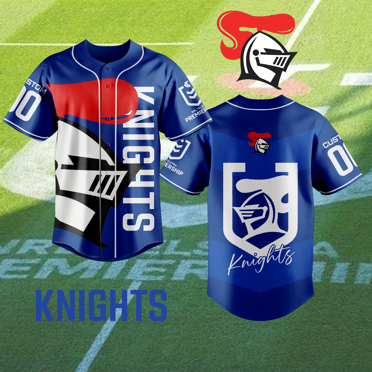 Auspiritmerch Newcastle Knights Personalized Baseball Jersey Gifts For Fans