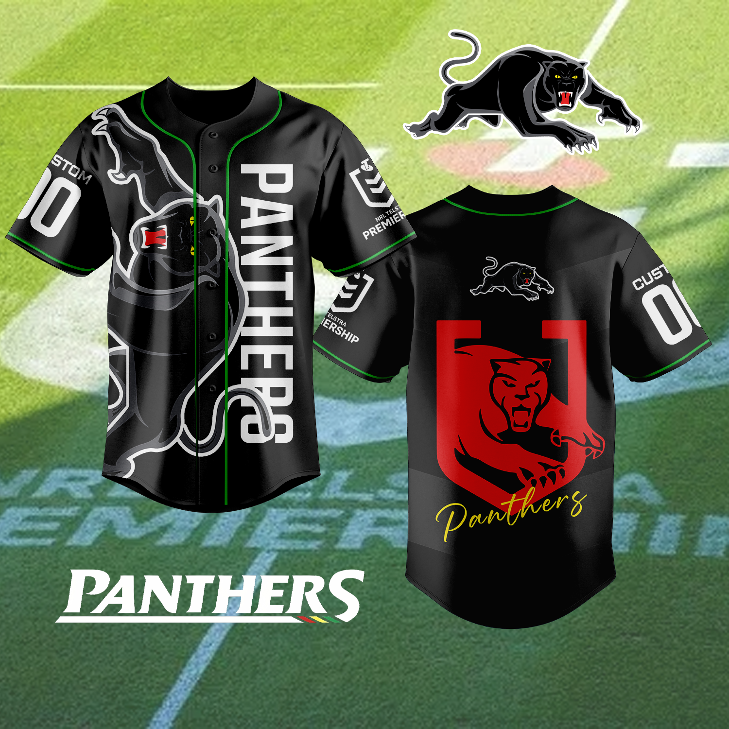 Auspiritmerch Penrith Panthers Personalized Baseball Jersey Gifts For Fans