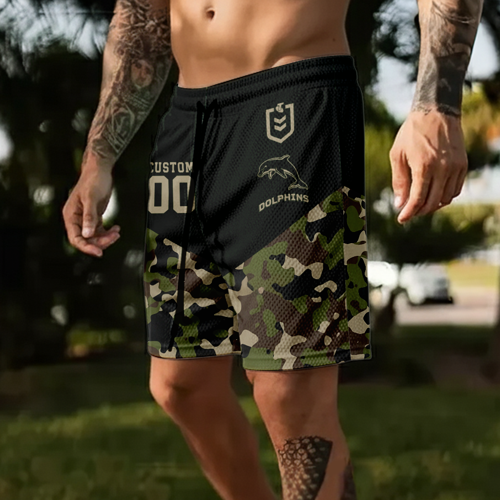 Auspiritmerch Dolphins Personalized Short Pants Gift For Fans