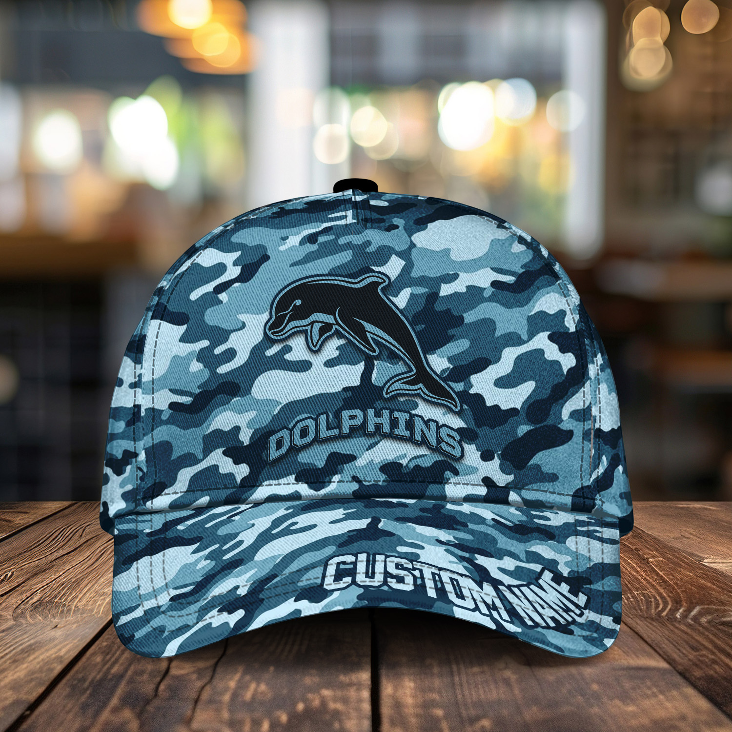 Auspiritmerch Dolphins Personalized Classic Cap Gift For Fans