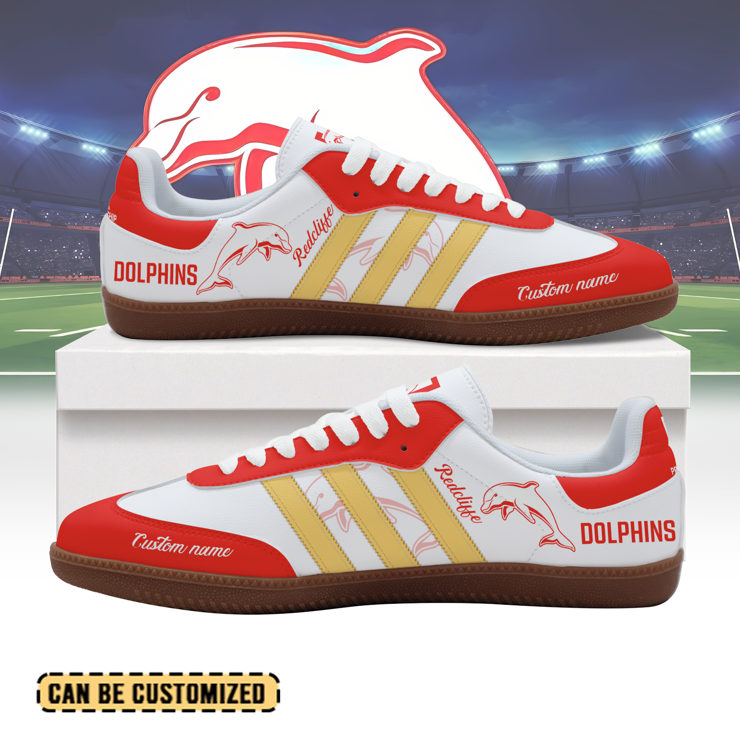 Auspiritmerch Dolphins Samba Shoes For Men And Women