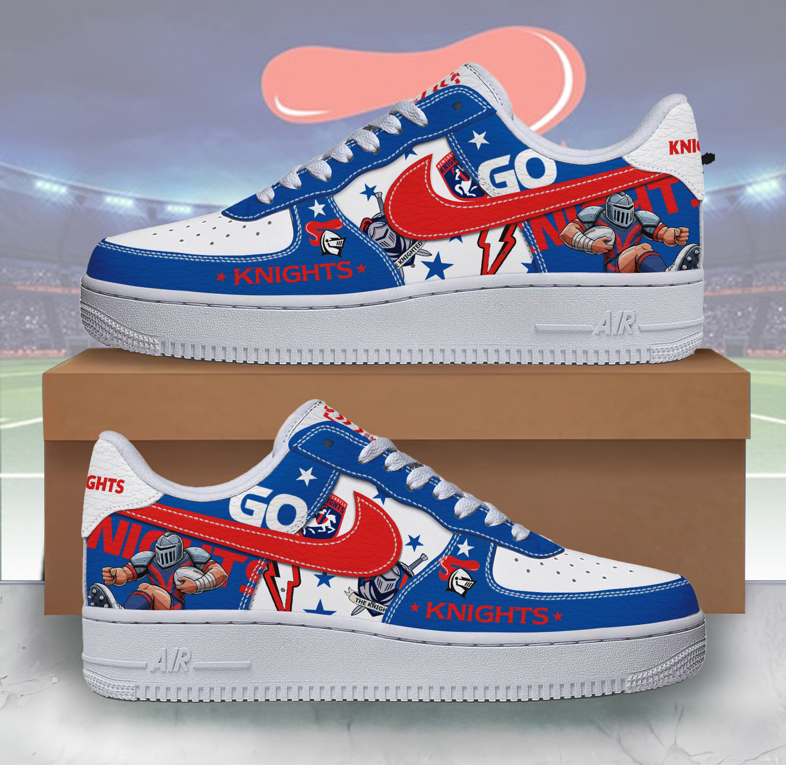 Auspiritmerch Newcastle Knights Sports Air Low-Top Sneakers Shoes For Men And Women
