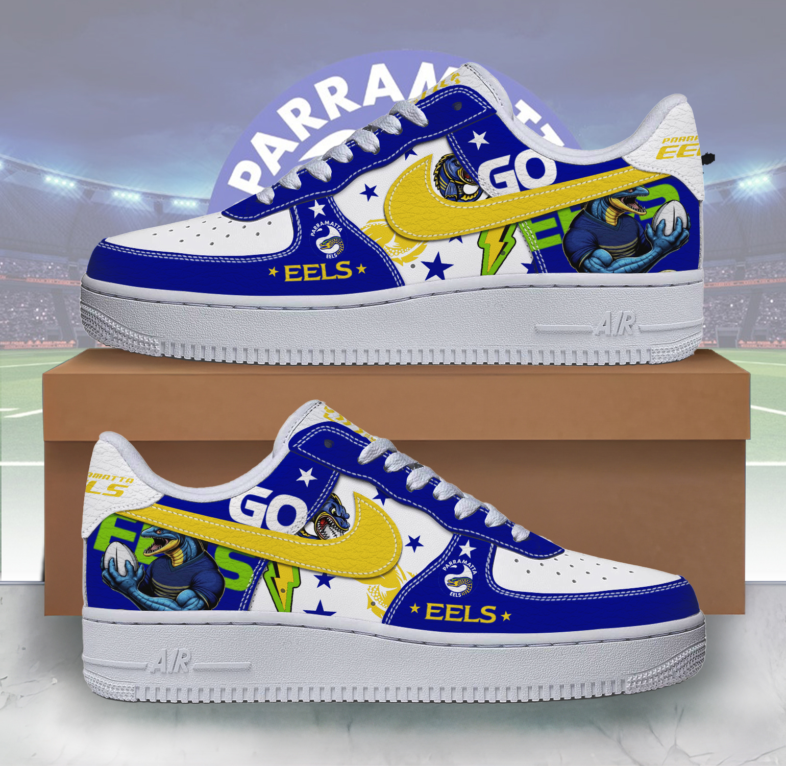 Auspiritmerch Parramatta Eels Sports Air Low-Top Sneakers Shoes For Men And Women