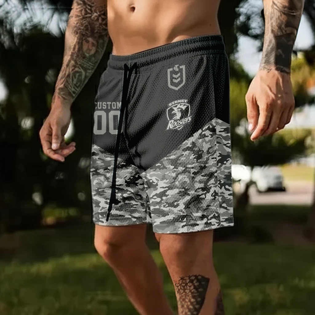 Auspiritmerch Sydney Roosters Personalized Short Pants Gift For Fans