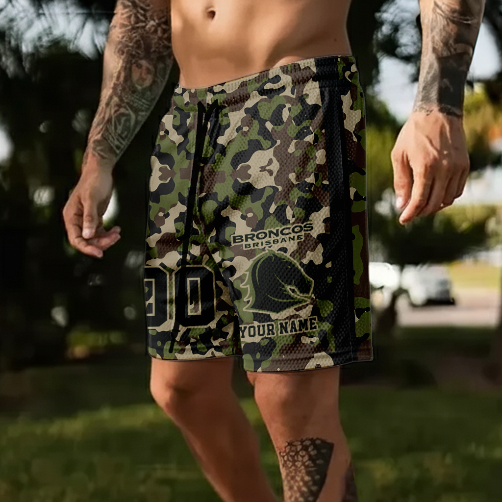 Auspiritmerch Brisbane Broncos Personalized Short Pants Gift For Fans