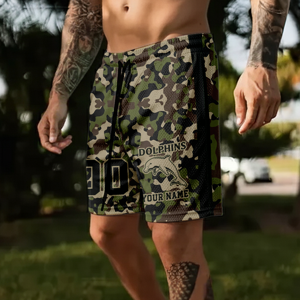 Auspiritmerch Dolphins Personalized Short Pants Gift For Fans