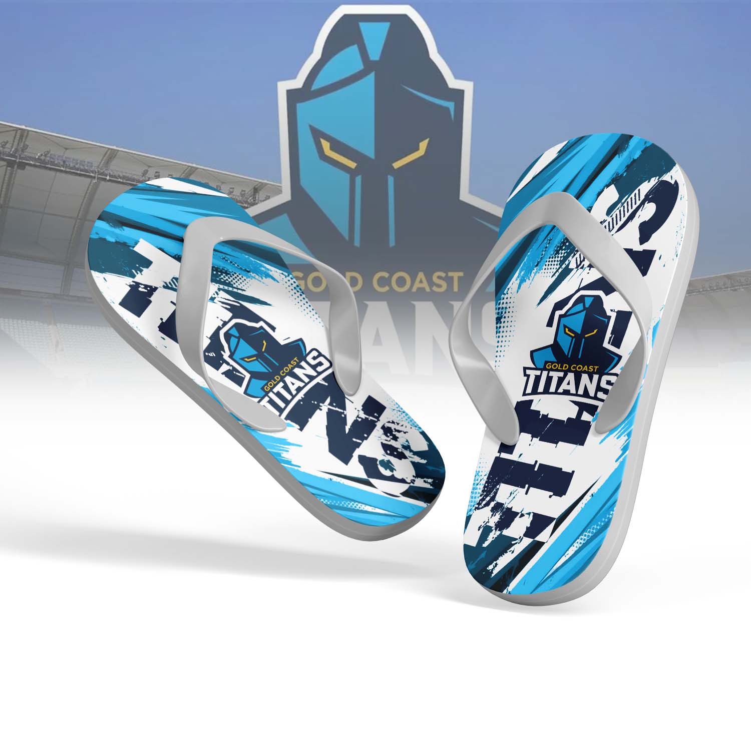 Auspiritmerch Gold Coast Titans Personalized Flip Flops Gift For Fans
