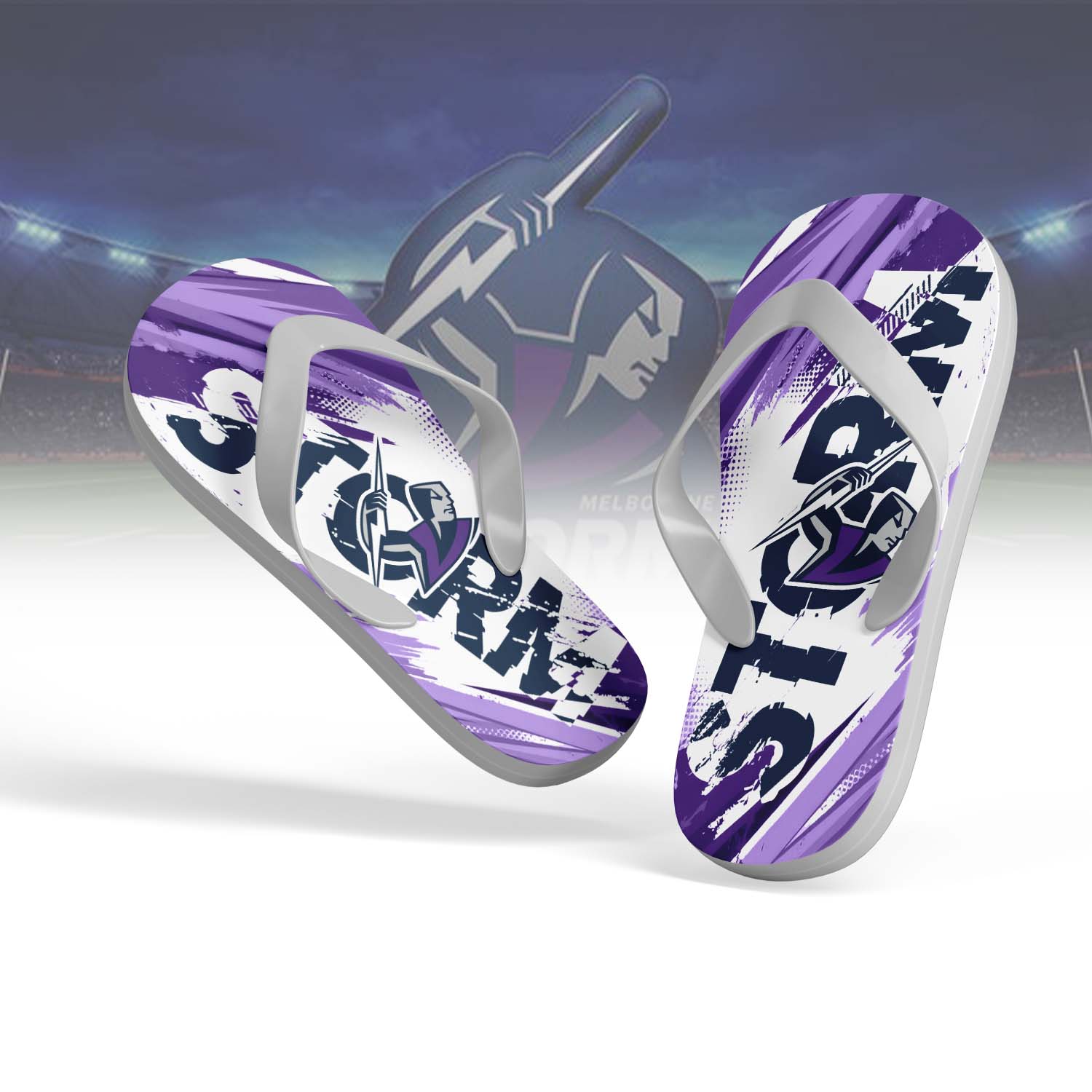 Auspiritmerch Melbourne Storm Personalized Flip Flops Gift For Fans
