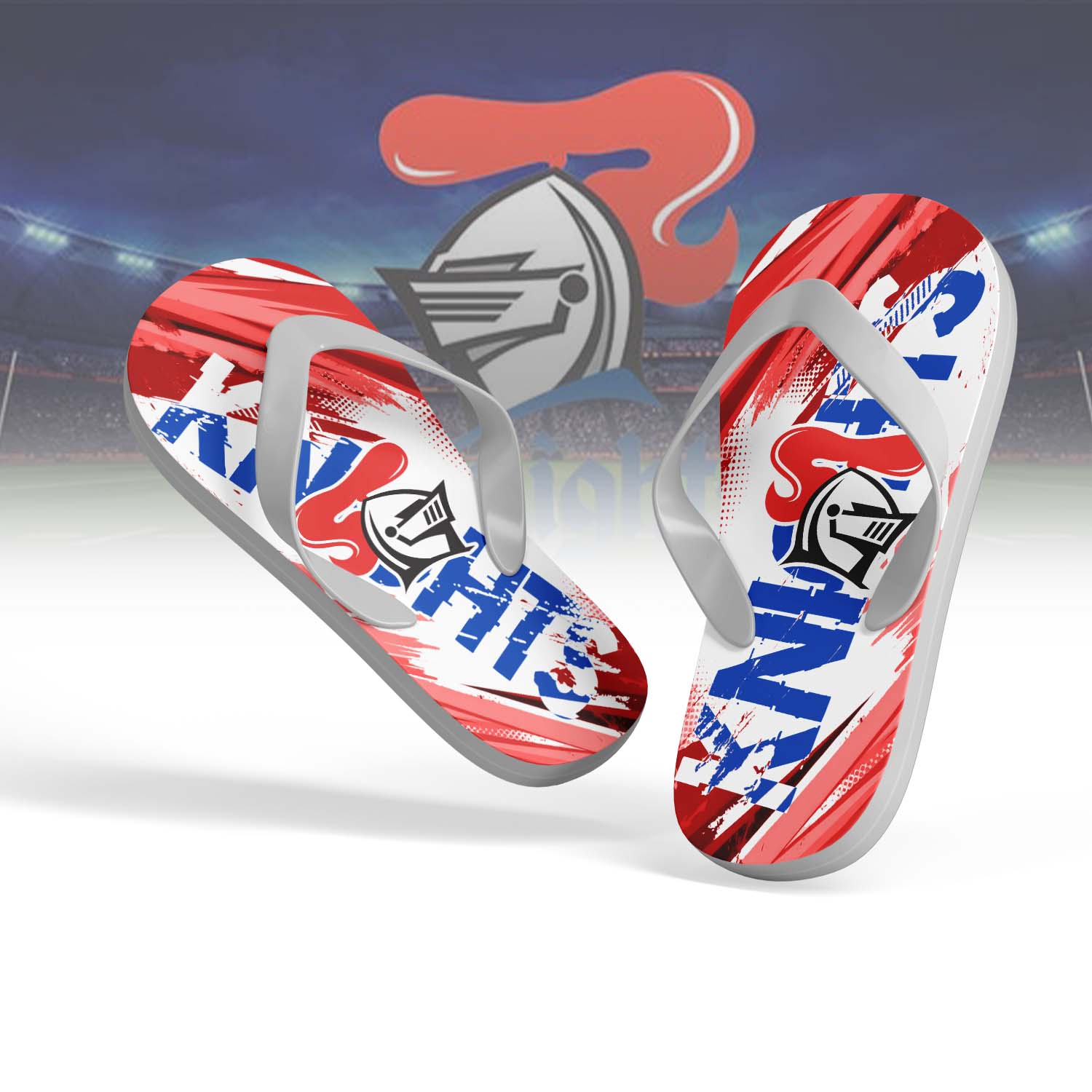Auspiritmerch Newcastle Knights Personalized Flip Flops Gift For Fans