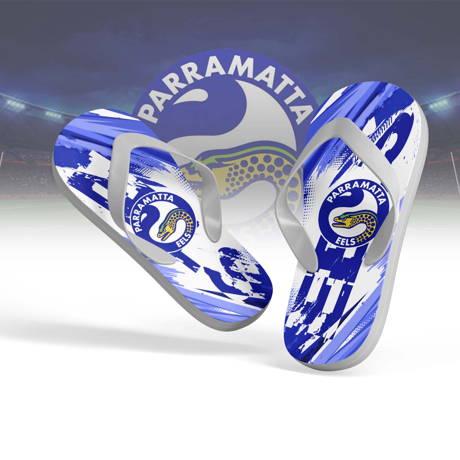 Auspiritmerch Parramatta Eels Personalized Flip Flops Gift For Fans