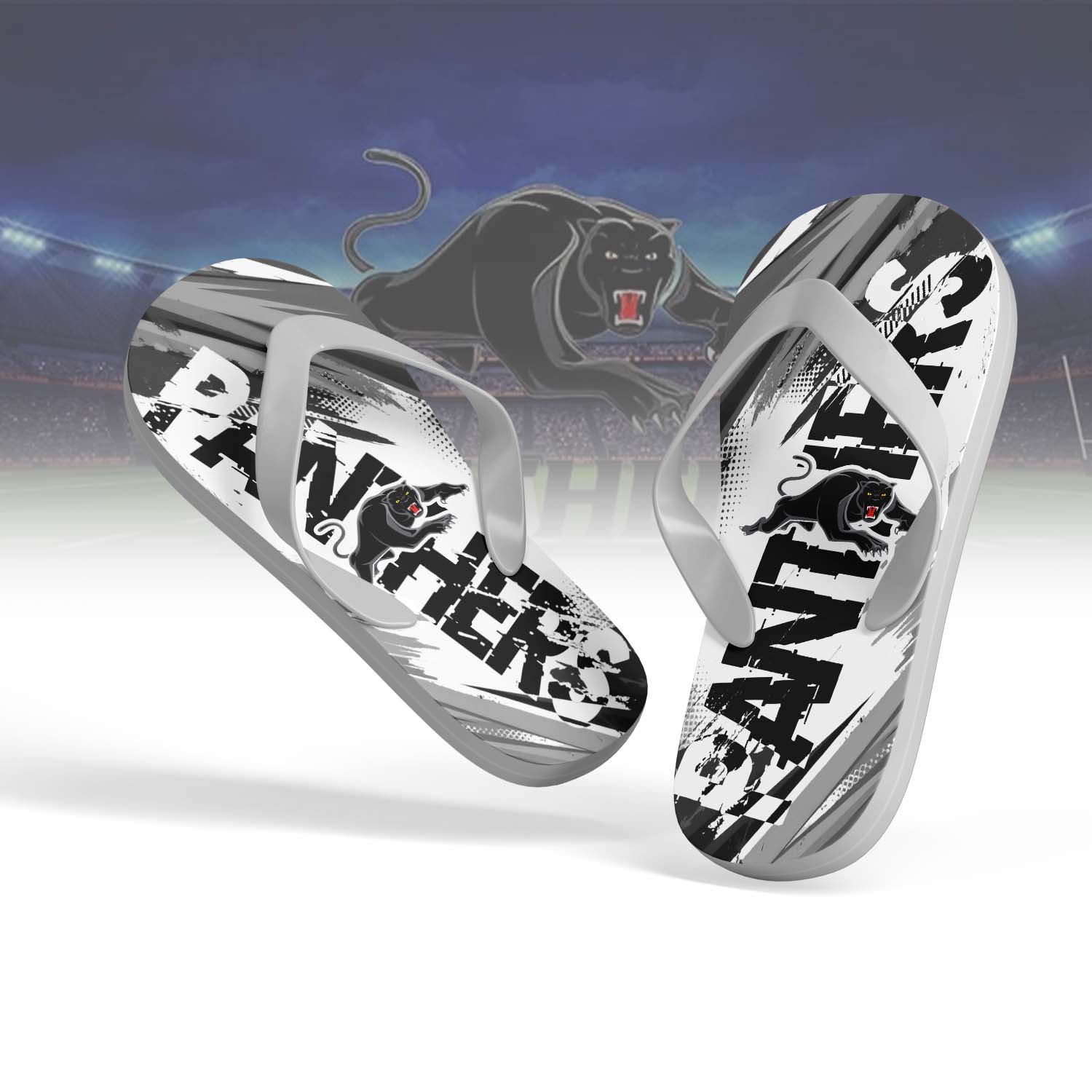 Auspiritmerch Penrith Panthers Personalized Flip Flops Gift For Fans