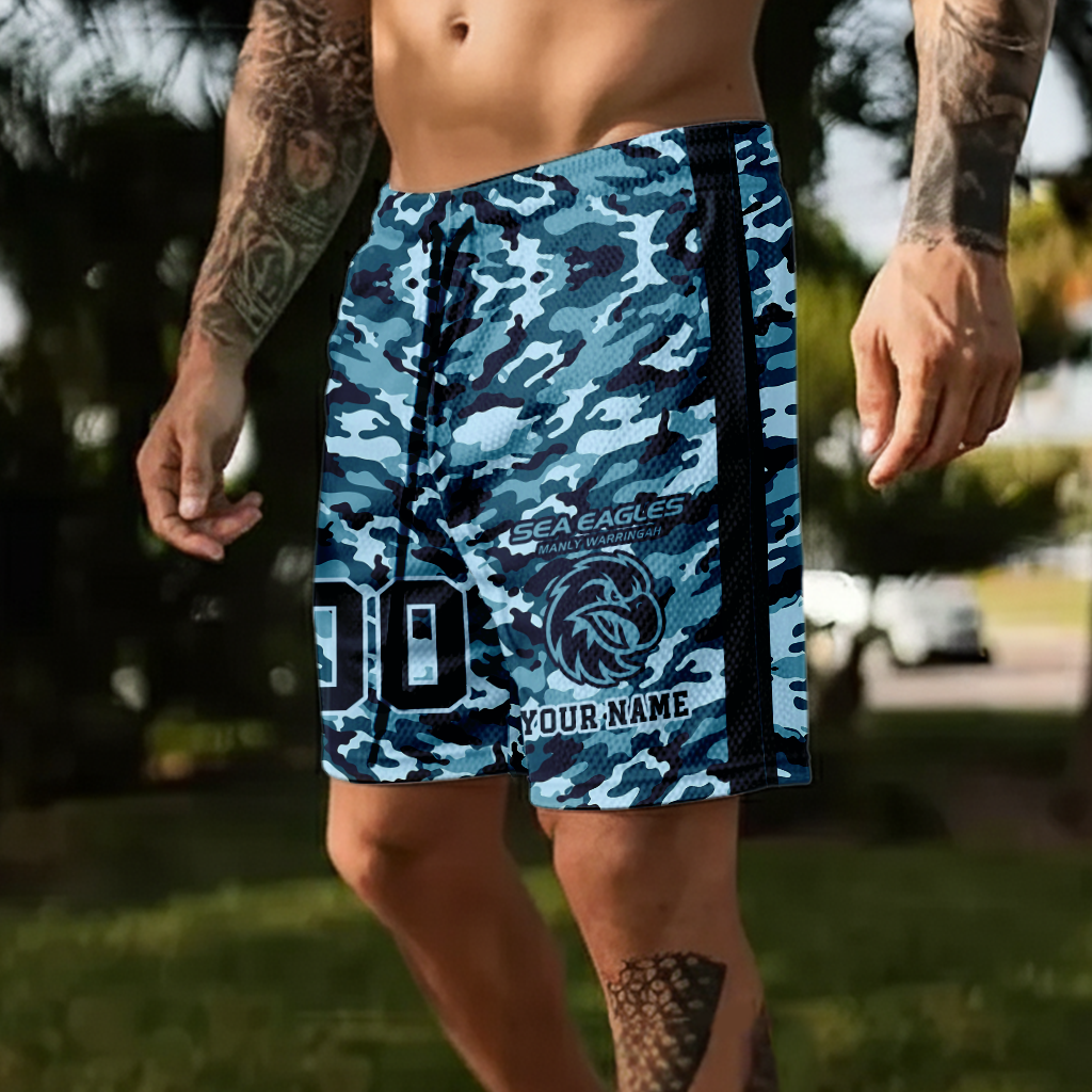 Auspiritmerch Manly Warringah Sea Eagles Personalized Short Pants Gift For Fans
