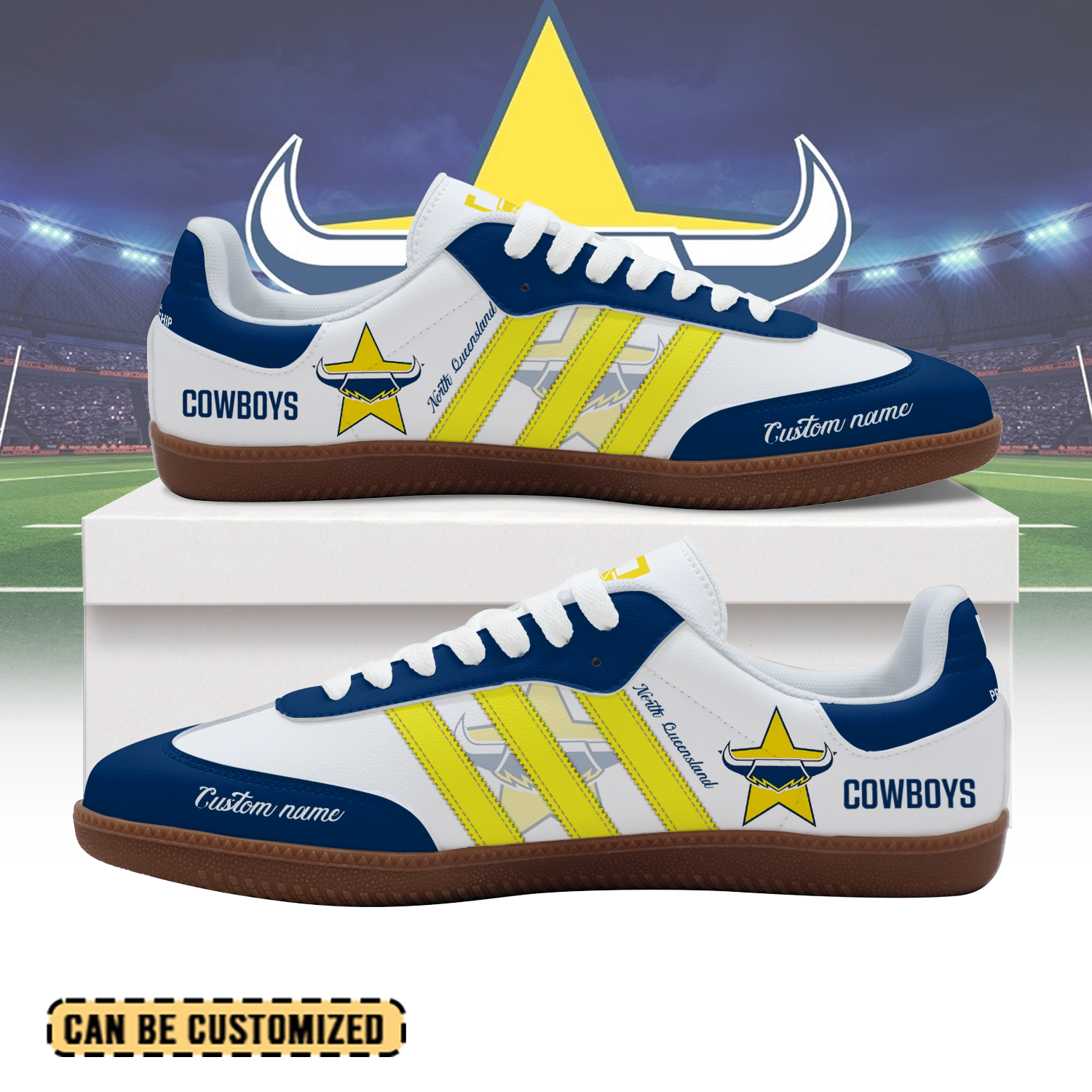 Auspiritmerch North Queensland Cowboys Samba Shoes For Men And Women