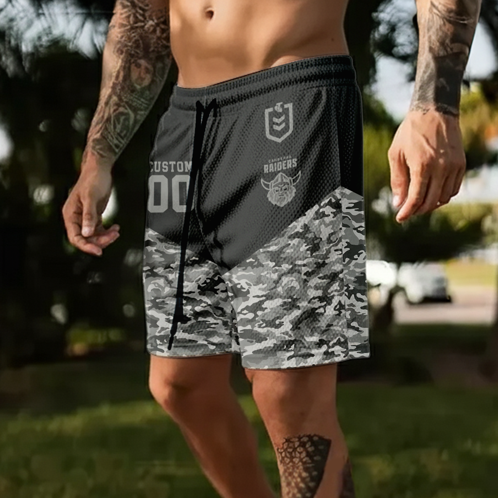 Auspiritmerch Canberra Raiders Personalized Short Pants Gift For Fans