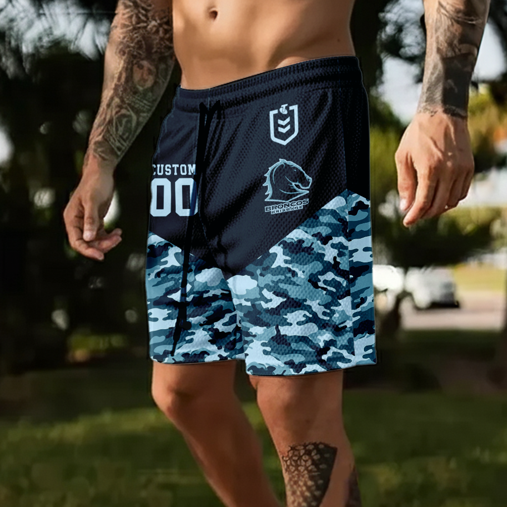 Auspiritmerch Brisbane Broncos Personalized Short Pants Gift For Fans