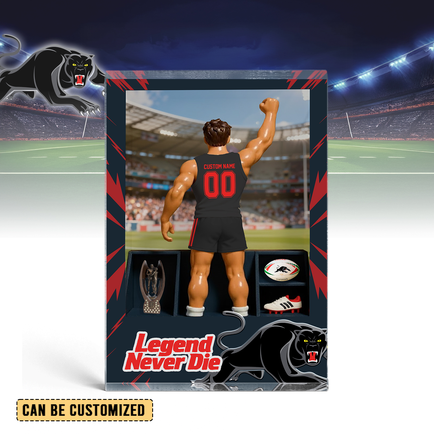 Auspiritmerch Penrith Panthers Personalized Sports Acrylic Block Plaque Gift For Fans