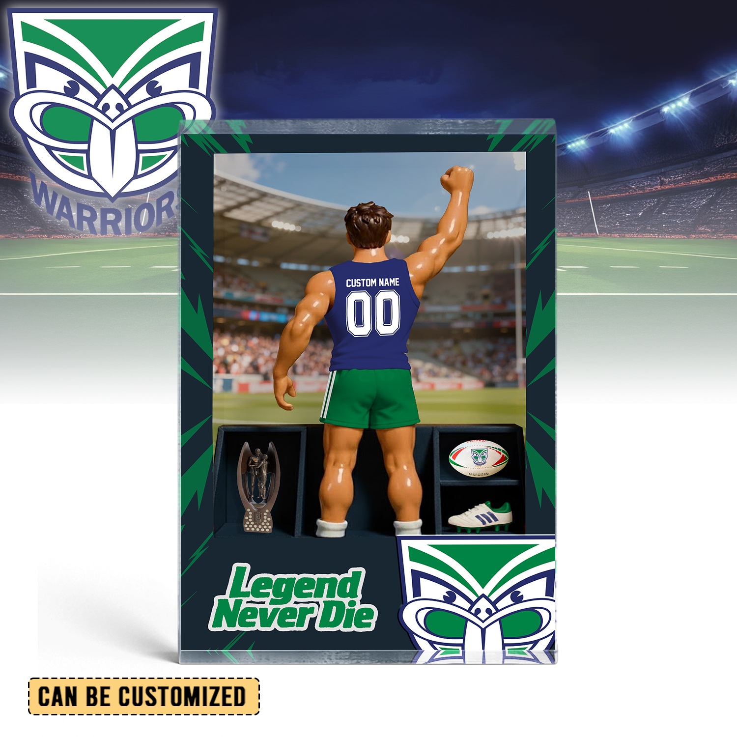 Auspiritmerch New Zealand Warriors Personalized Sports Acrylic Block Plaque Gift For Fans