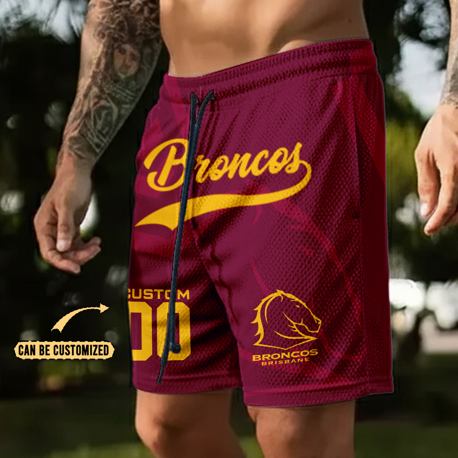 Auspiritmerch Brisbane Broncos Personalized Short Pants Gift For Fans