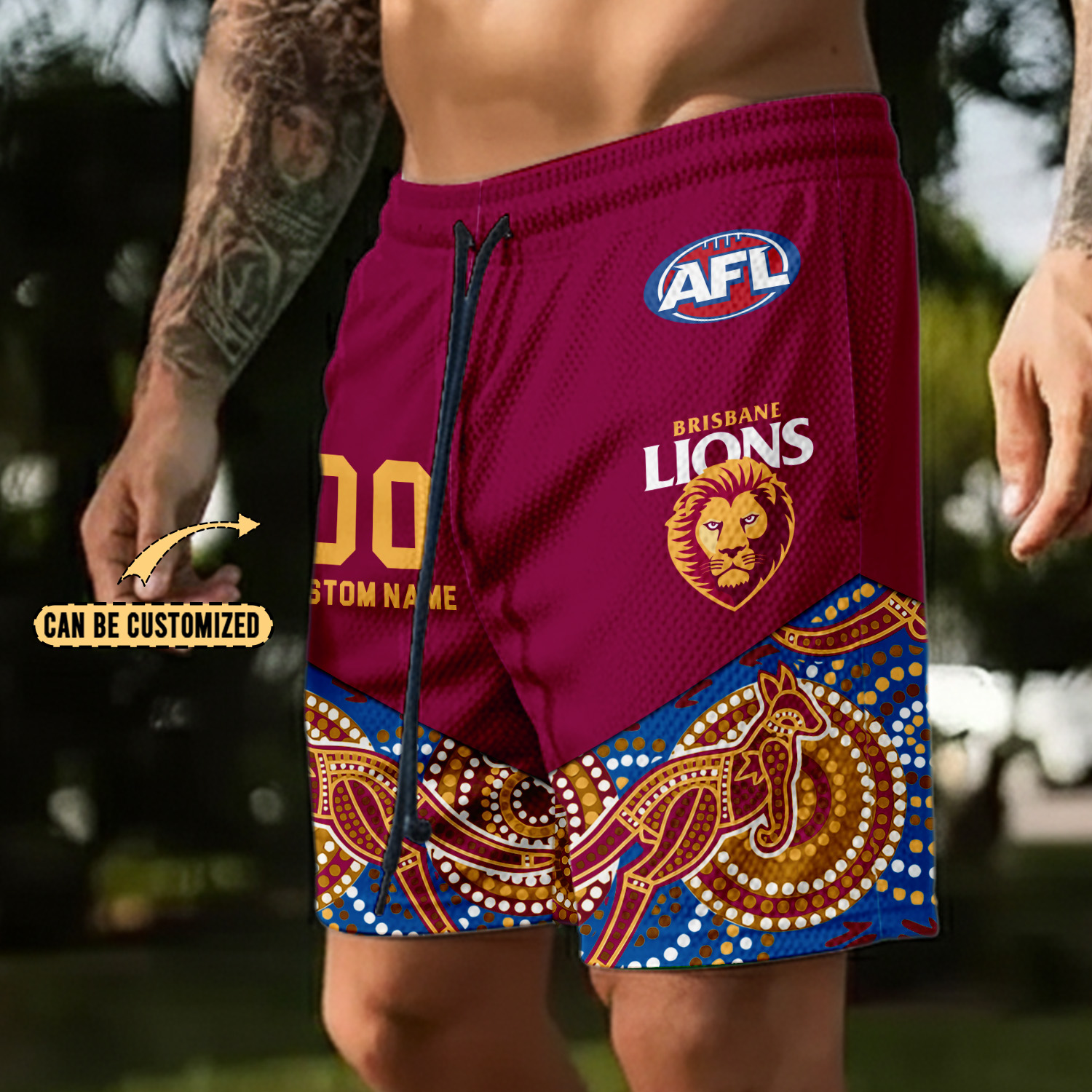 Auspiritmerch Brisbane Lions Personalized Short Pants Gift For Fans