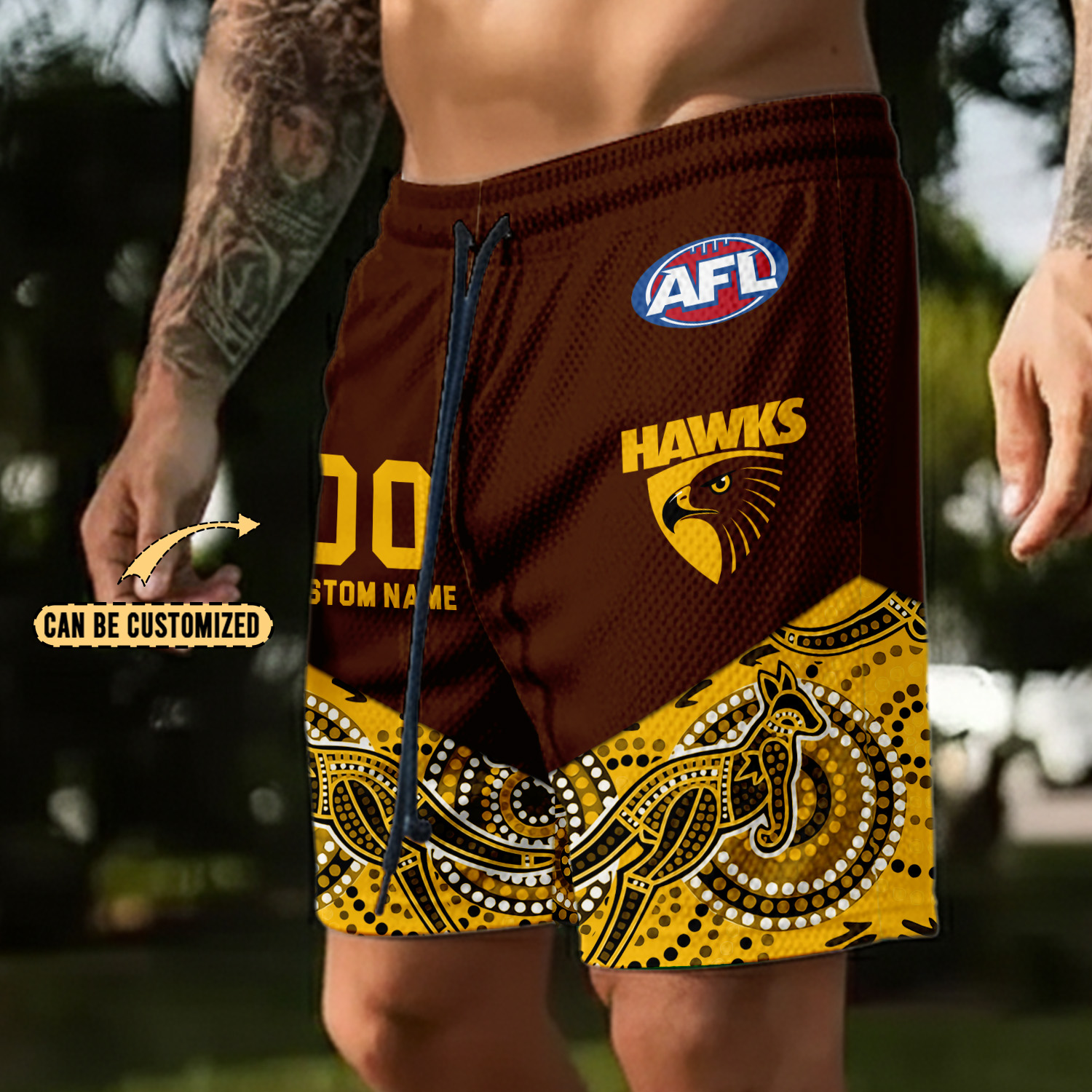 Auspiritmerch Hawthorn Hawks Personalized Short Pants Gift For Fans