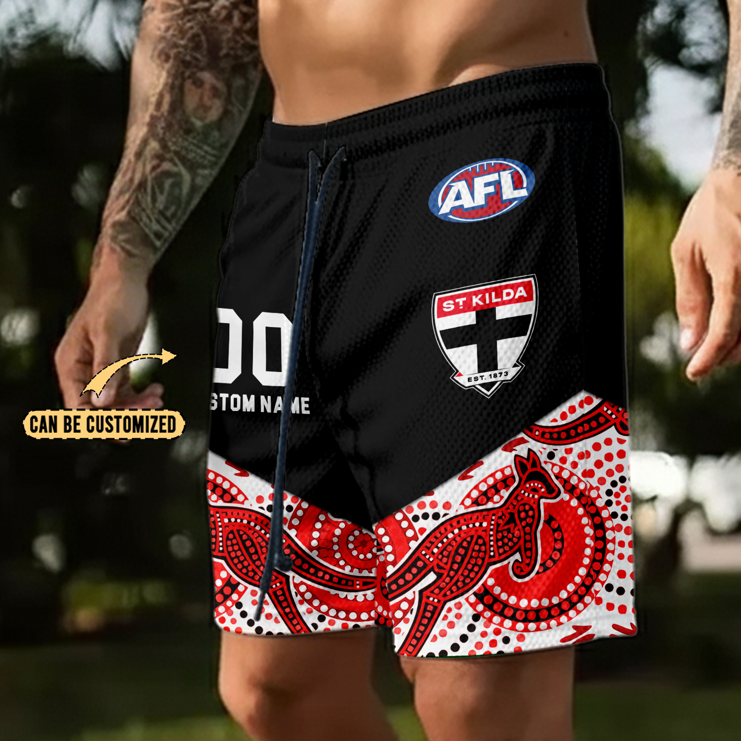Auspiritmerch St Kilda Saints Personalized Short Pants Gift For Fans