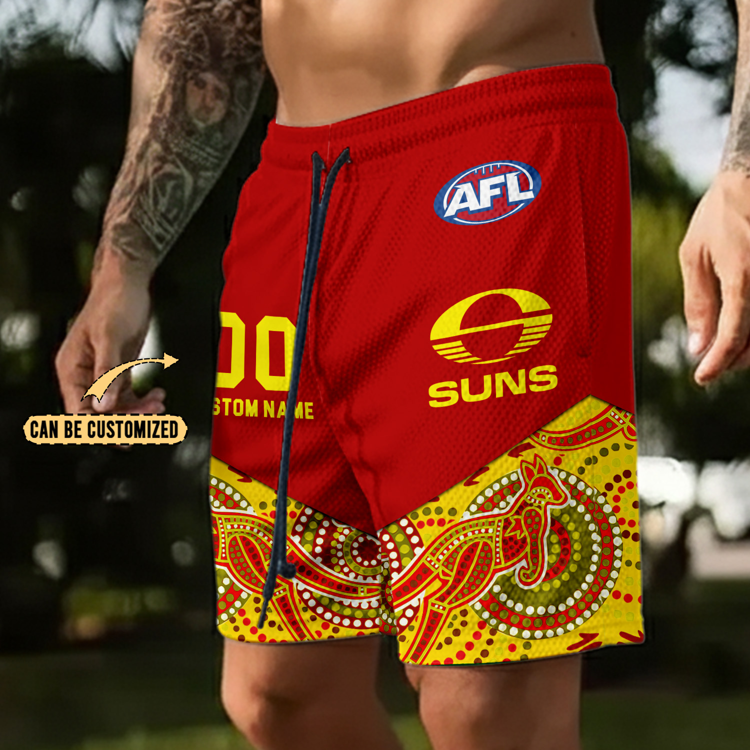 Auspiritmerch Gold Coast Suns Personalized Short Pants Gift For Fans