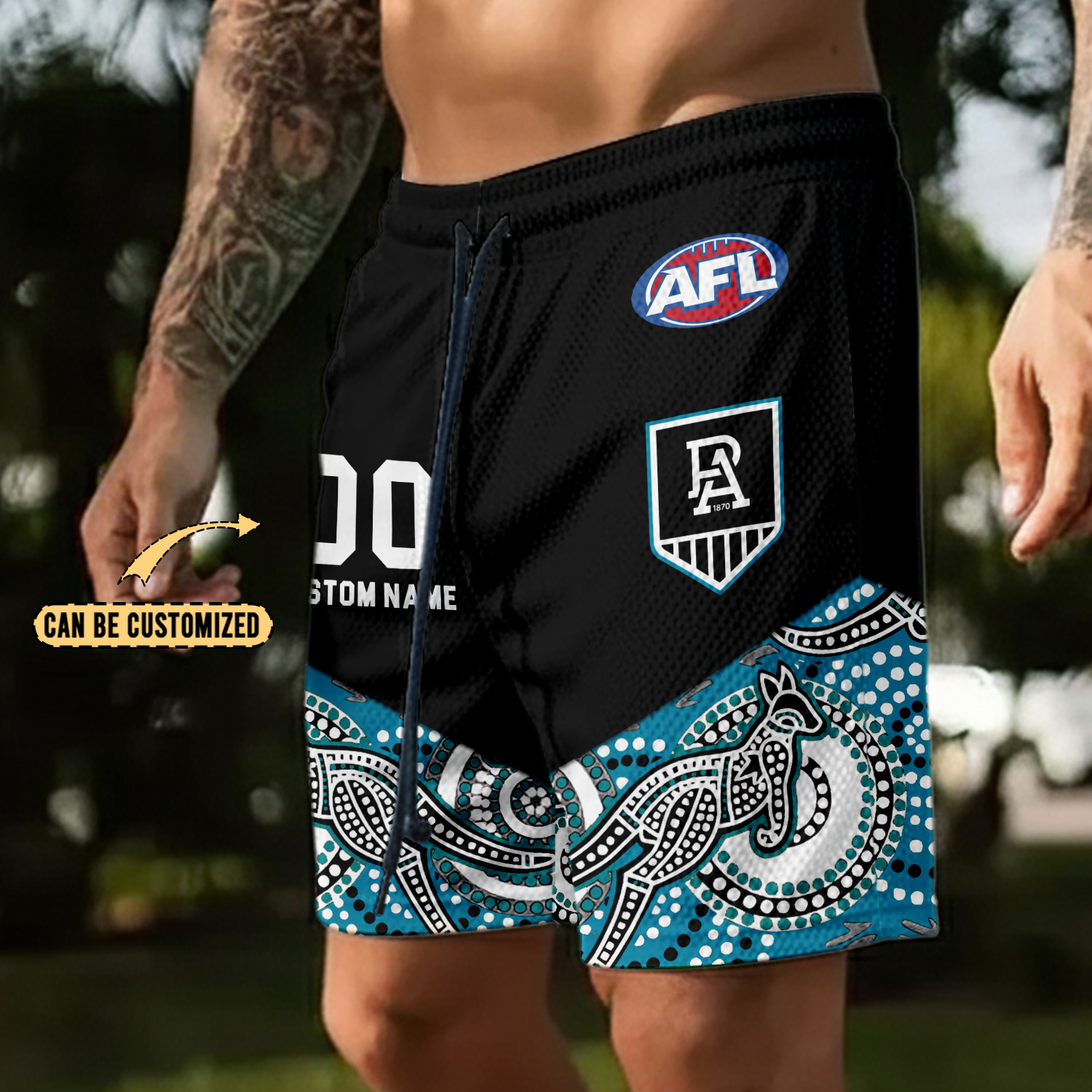 Auspiritmerch Port Adelaide Personalized Short Pants Gift For Fans