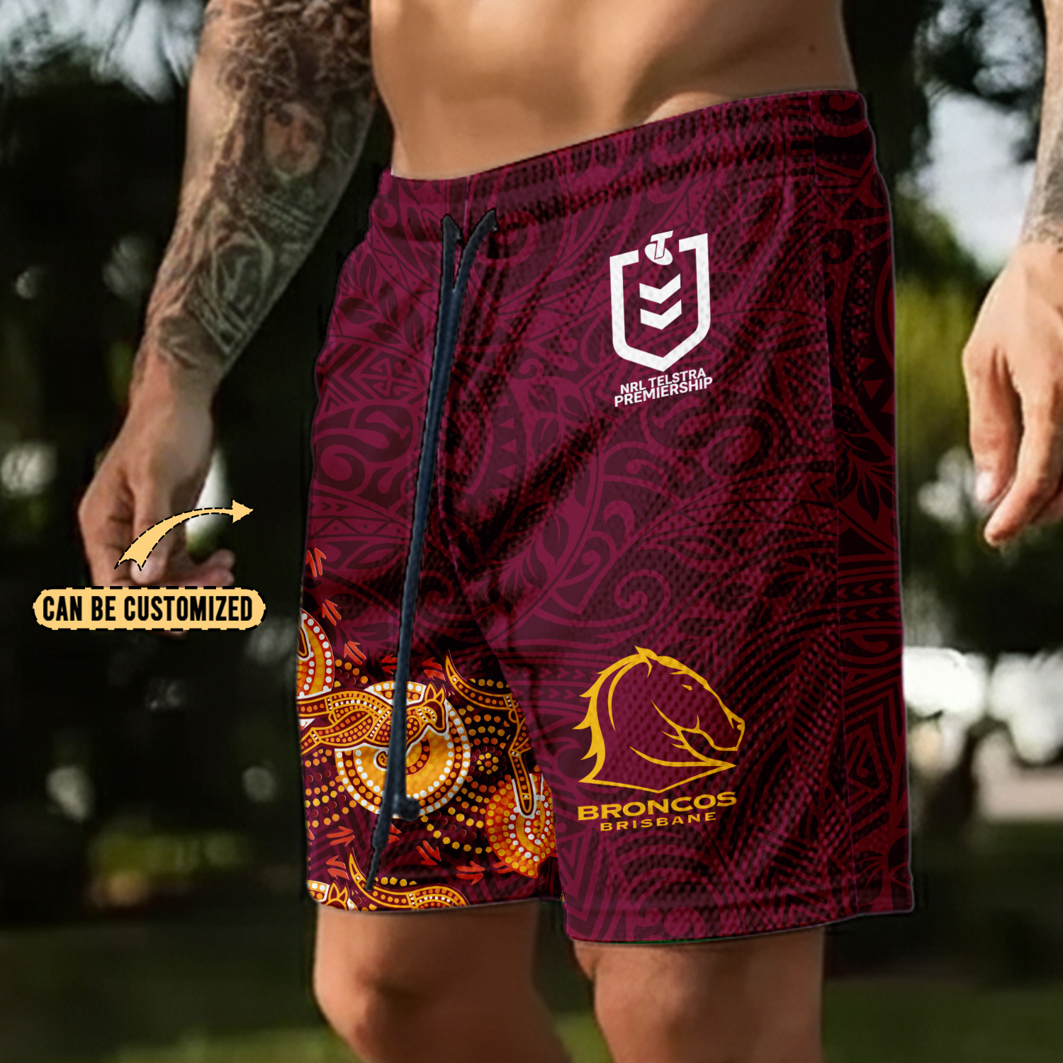 Auspiritmerch Brisbane Broncos Personalized Short Pants Gift For Fans