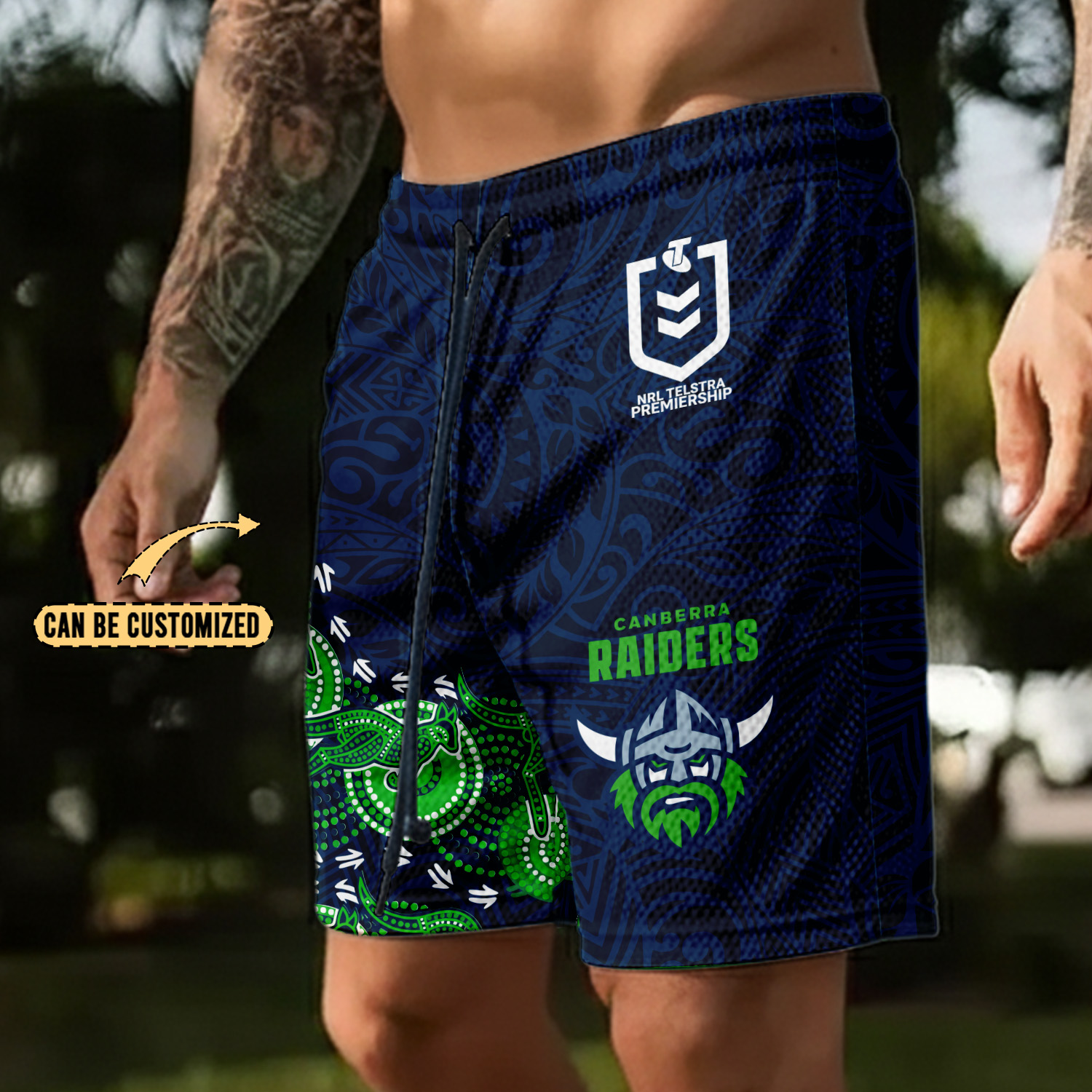 Auspiritmerch Canberra Raiders Personalized Short Pants Gift For Fans