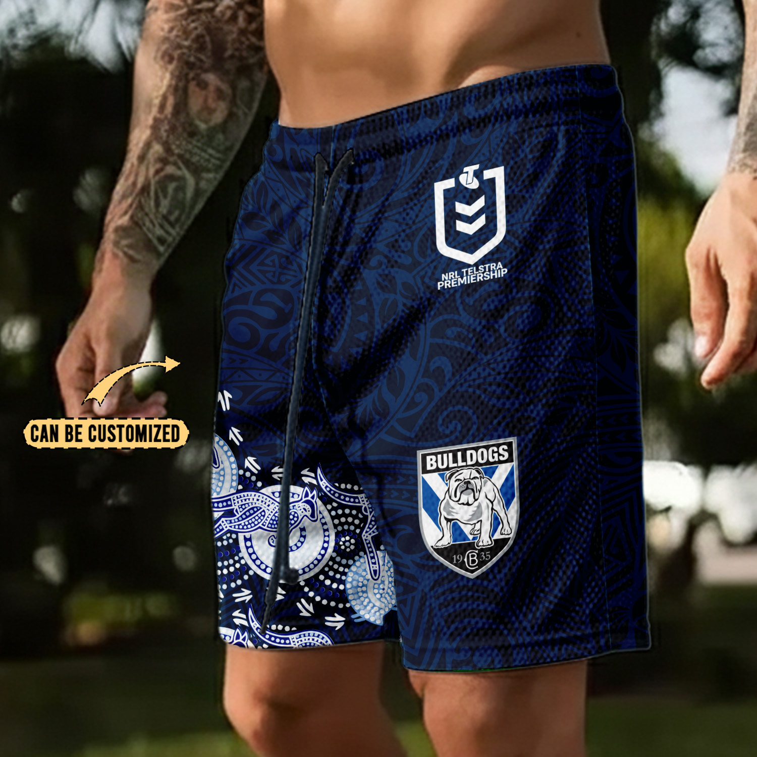 Auspiritmerch Canterbury-Bankstown Bulldogs Personalized Short Pants Gift For Fans