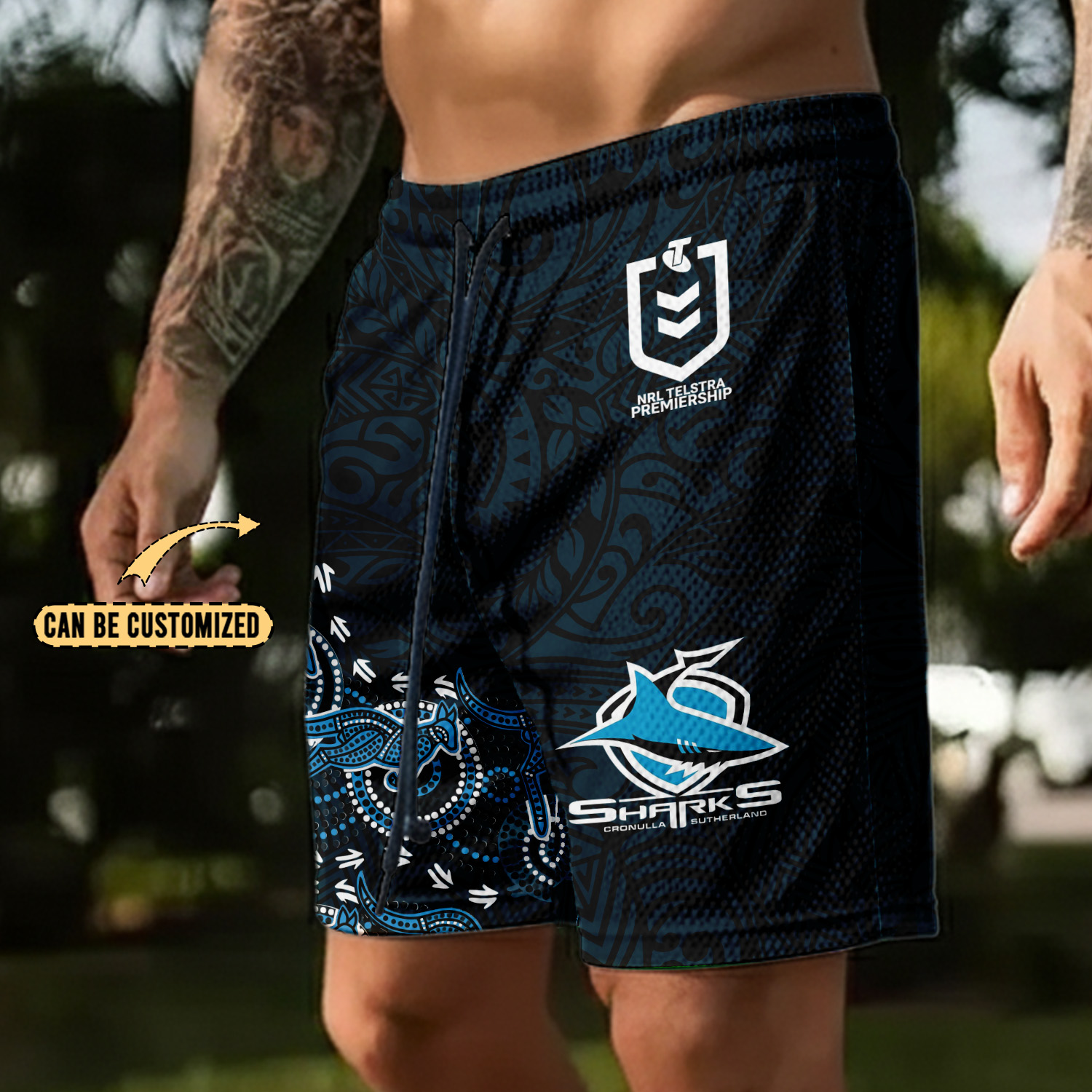 Auspiritmerch Cronulla-Sutherland Sharks Personalized Short Pants Gift For Fans