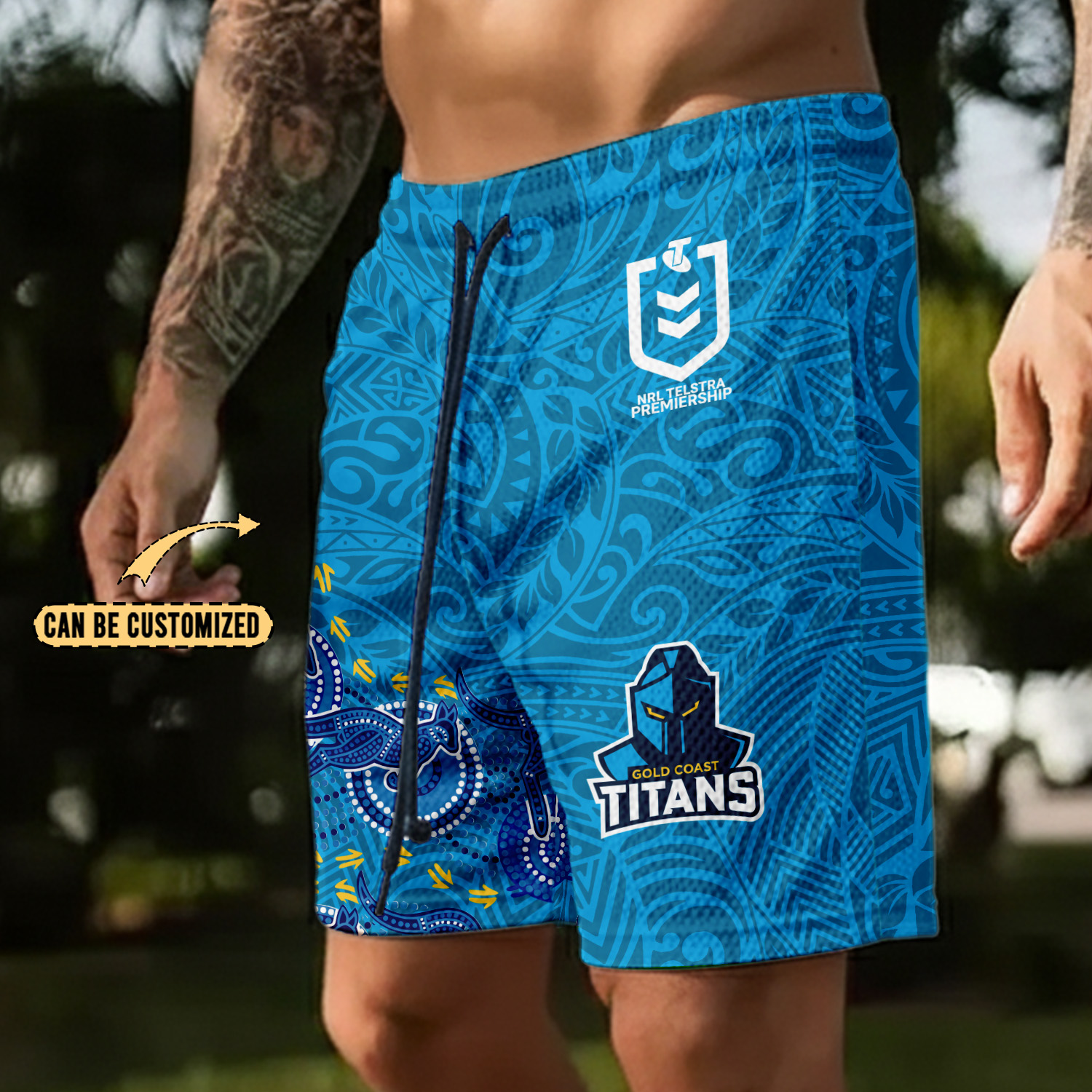 Auspiritmerch Gold Coast Titans Personalized Short Pants Gift For Fans