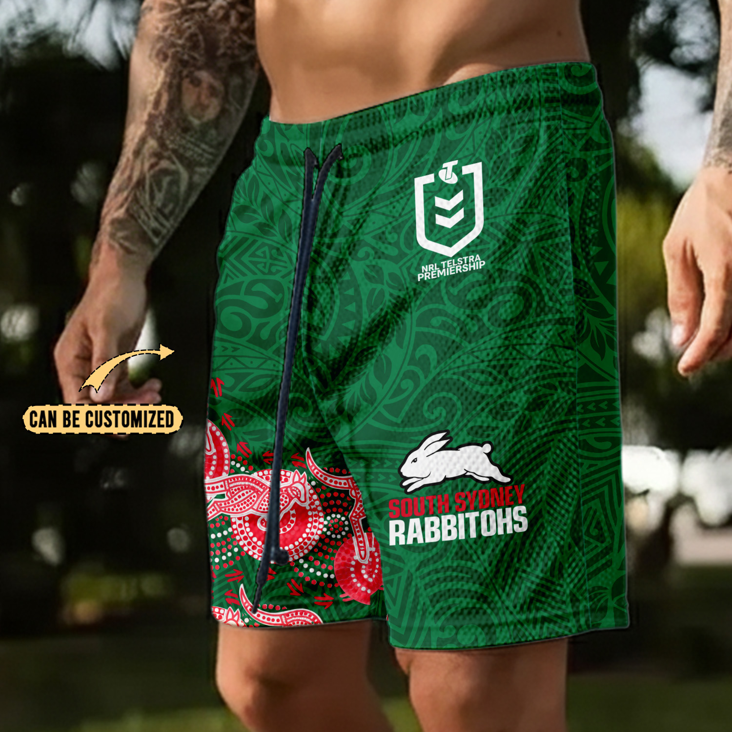 Auspiritmerch South Sydney Rabbitohs Personalized Short Pants Gift For Fans