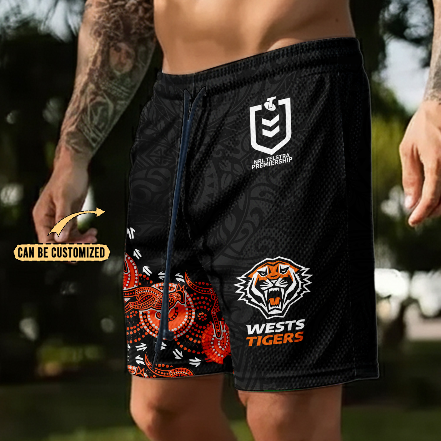 Auspiritmerch Wests Tigers Personalized Short Pants Gift For Fans