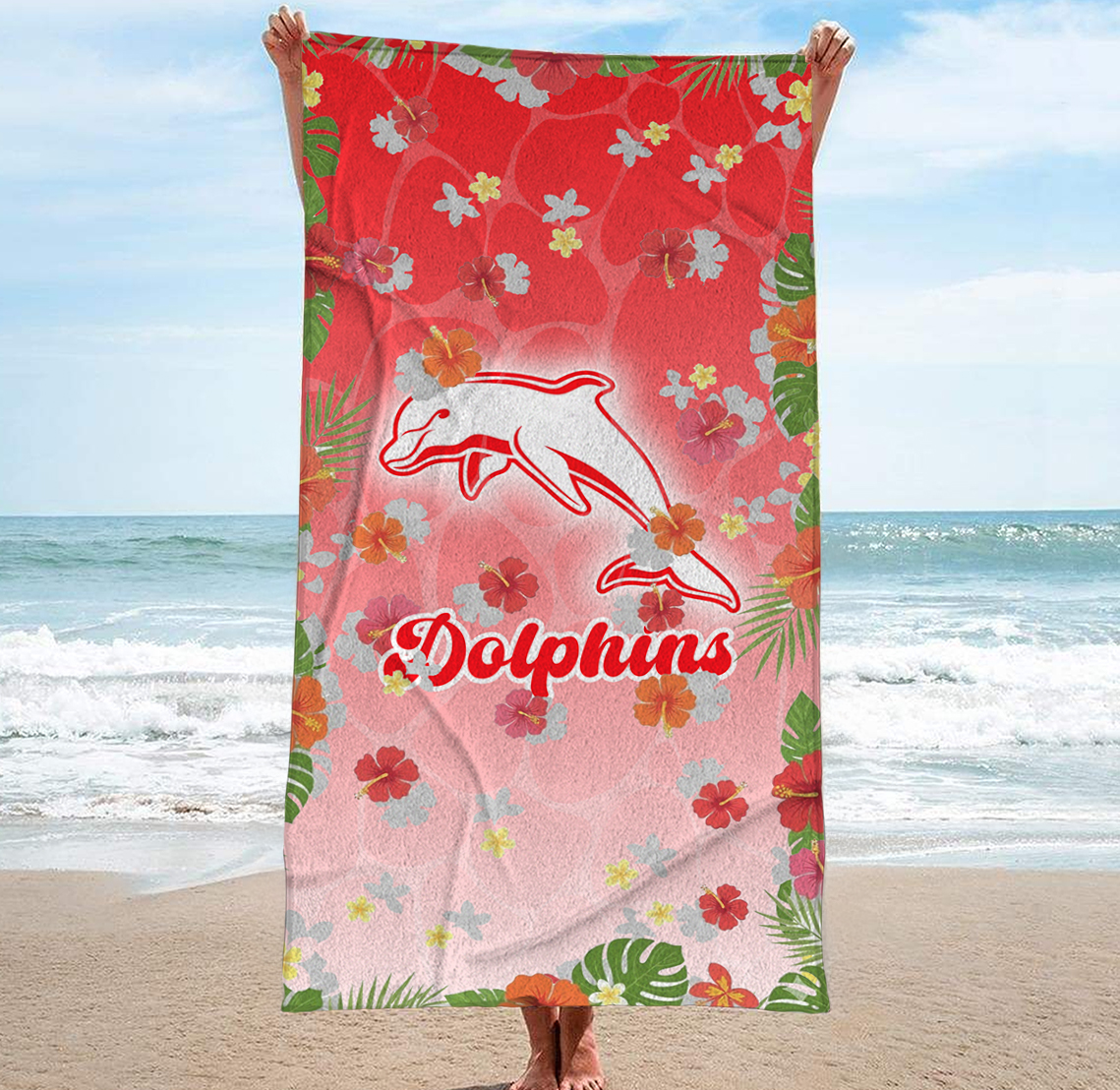 Auspiritmerch Dolphins Personalized Pool Travel Beach and Bath Towels for Kids and Adult