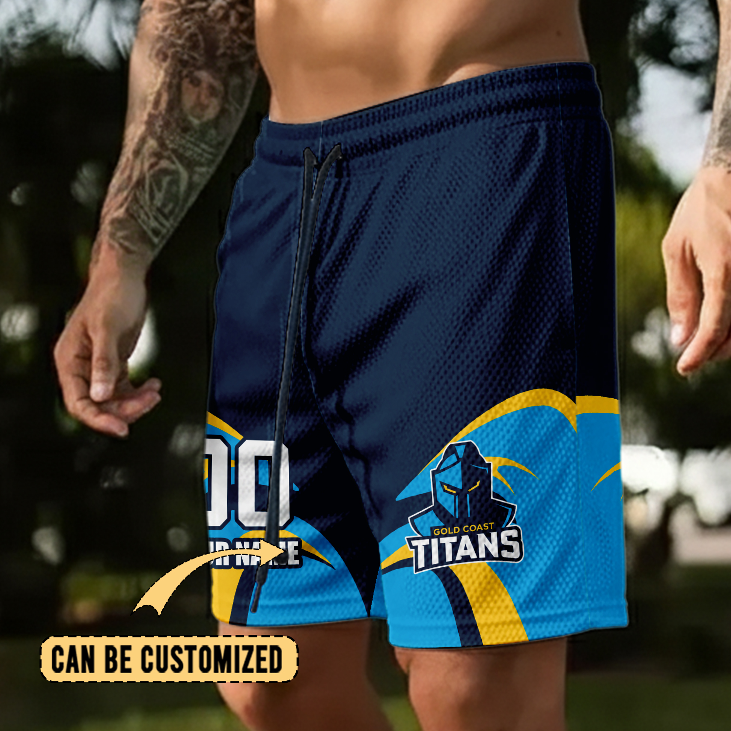 Auspiritmerch Gold Coast Titans Personalized Short Pants Gift For Fans