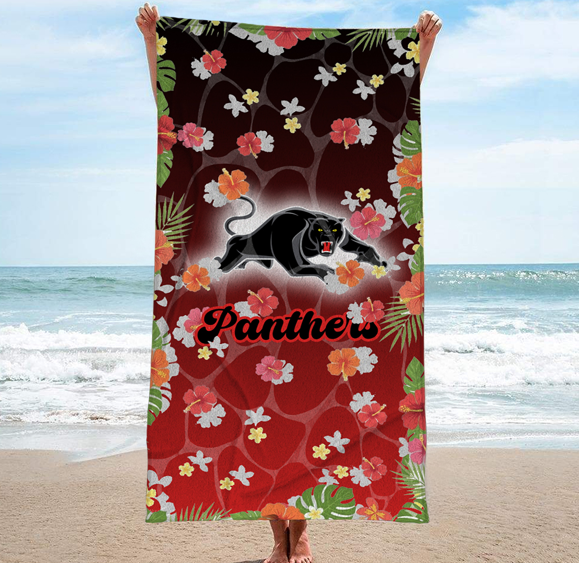 Auspiritmerch Penrith Panthers Personalized Pool Travel Beach and Bath Towels for Kids and Adult