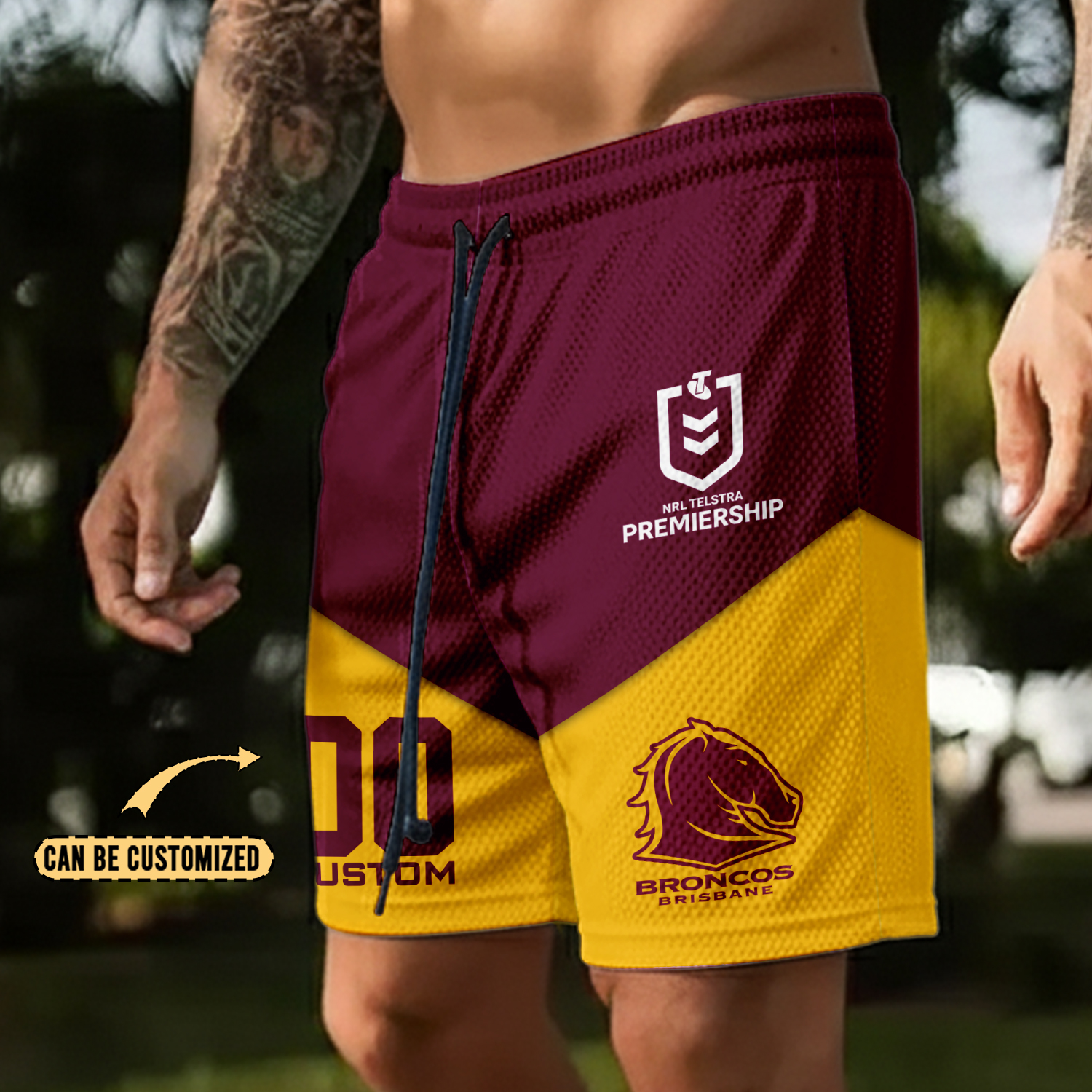 Auspiritmerch Brisbane Broncos Personalized Short Pants Gift For Fans