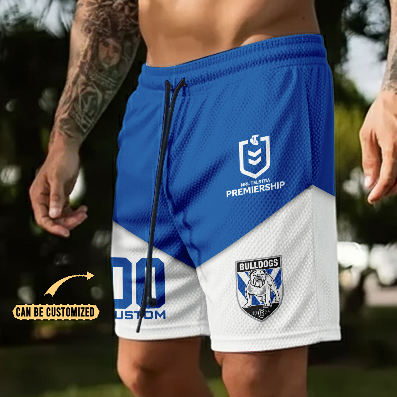 Auspiritmerch Canterbury-Bankstown Bulldogs Personalized Short Pants Gift For Fans