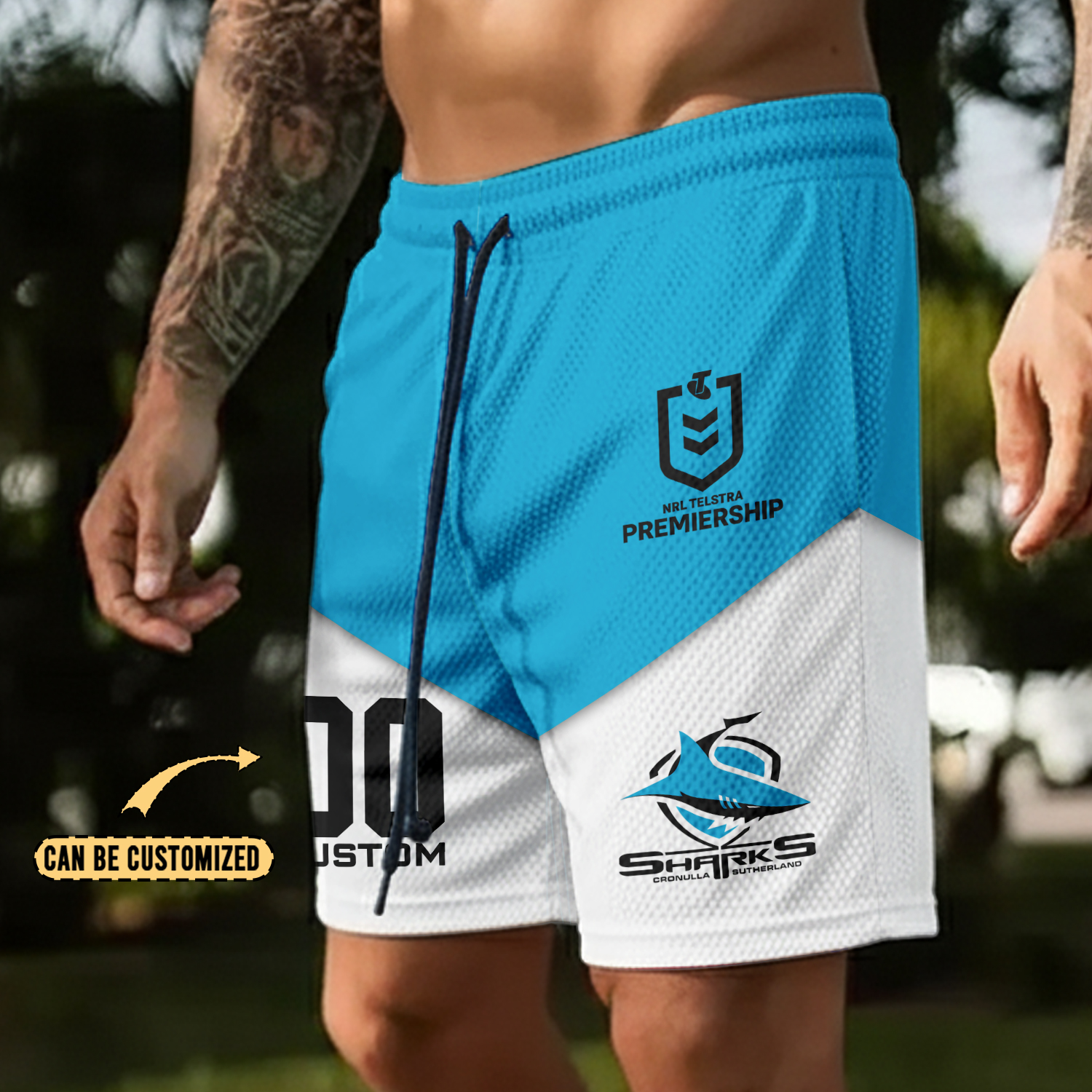 Auspiritmerch Cronulla-Sutherland Sharks Personalized Short Pants Gift For Fans